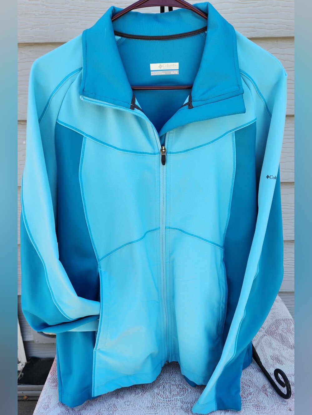 Columbia Sportwear XL Women's Aqua Lightweight Utility Jacket